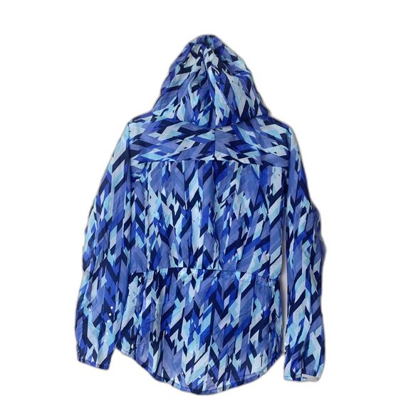Nike Impossibly Light Geometric Monotone Printed Running Hooded Jacket Size XS - Picture 4 of 11